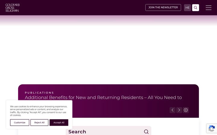 Screenshot of goldfarb.com