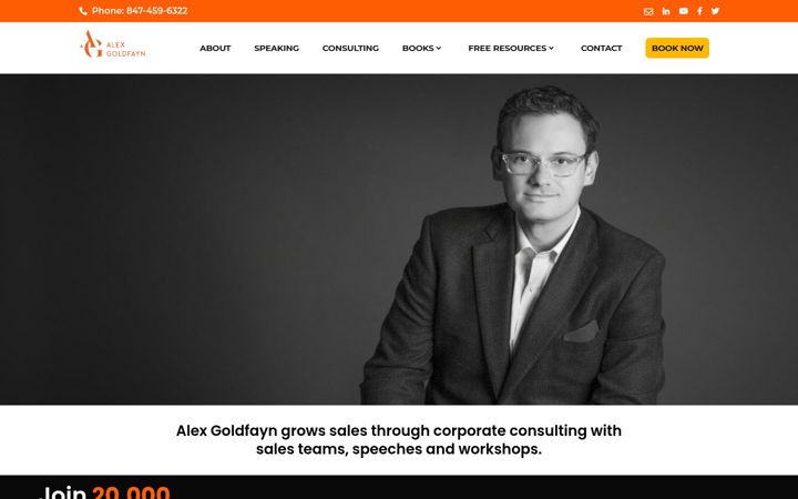 Screenshot of goldfayn.com