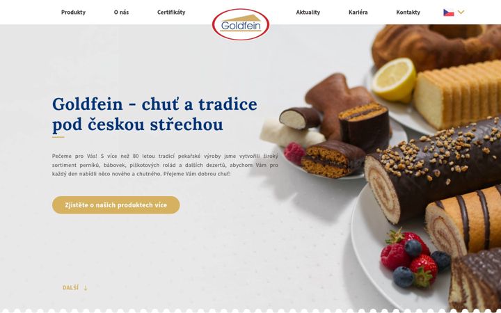 Screenshot of goldfein.cz