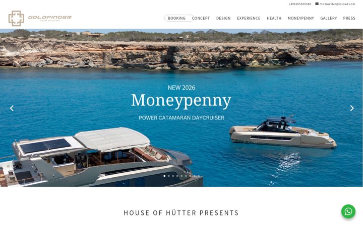 Screenshot von goldfingeryacht.com