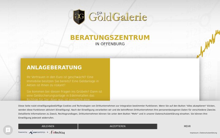 Screenshot of goldgalerie-beratungszentrum.de
