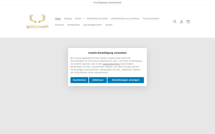 Screenshot of goldgeweih.com