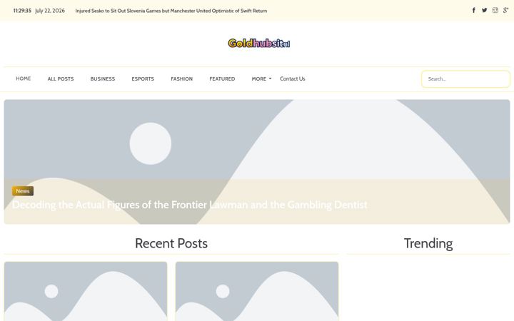 Screenshot of goldhubsite.nl