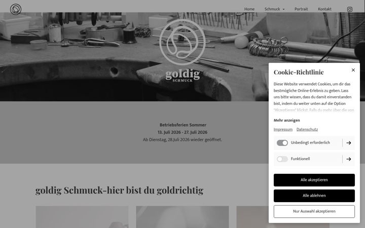 Screenshot of goldigschmuck.ch