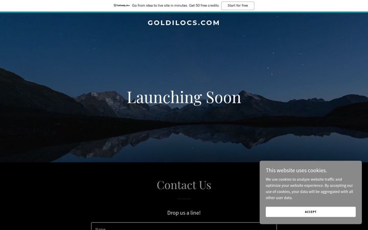 Screenshot of goldilocs.com