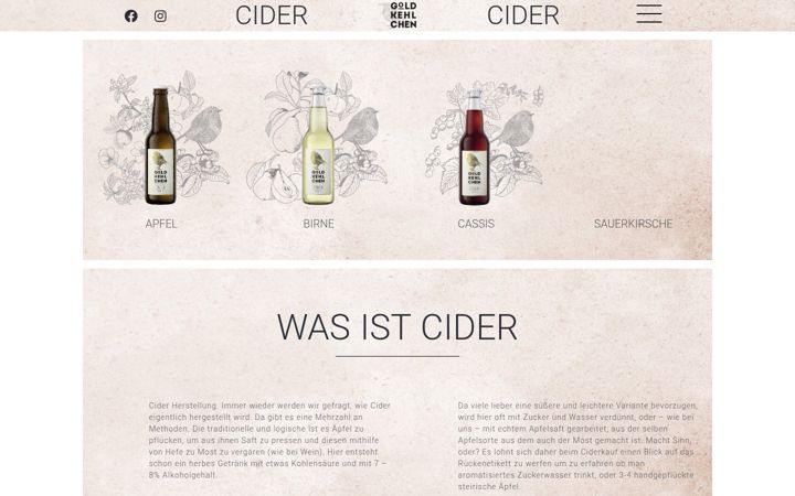 Screenshot of goldkehlchen.at