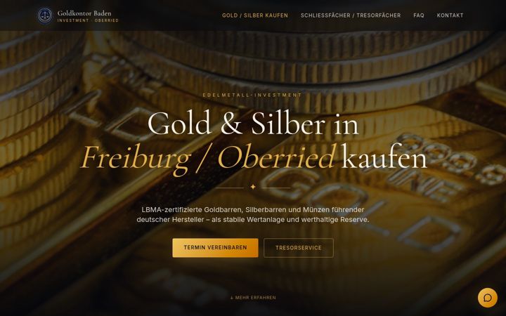 Screenshot of goldkontor-baden-investment.de