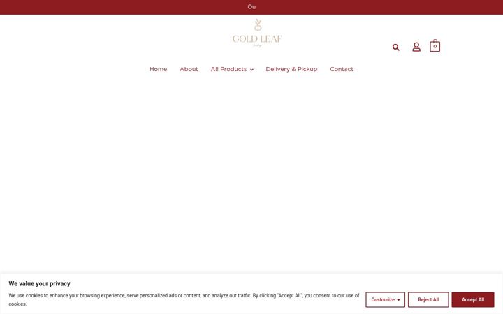 Screenshot of goldleafpastry.ie