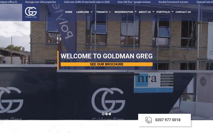 Screenshot of goldmangreg.co.uk
