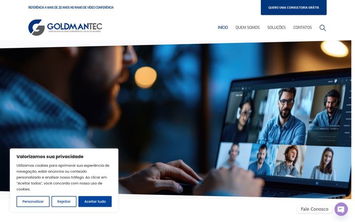 Screenshot of goldmantec.com.br