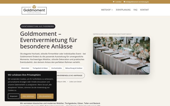 Screenshot of goldmoment-vermietung.de