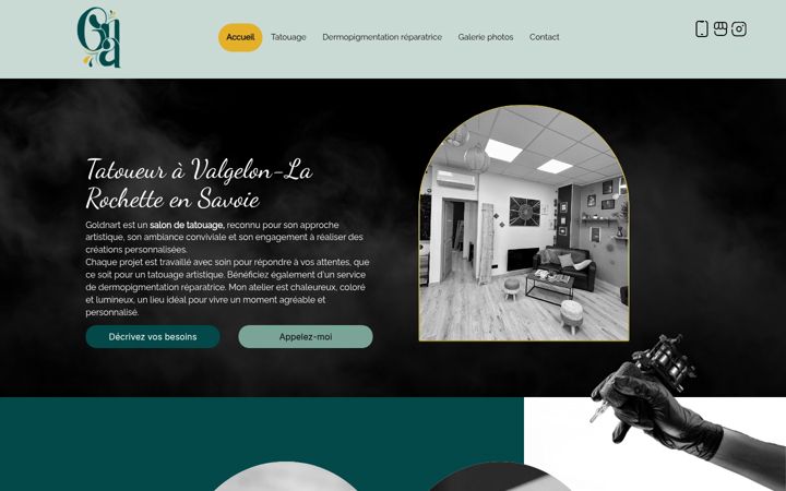 Screenshot of goldnart.fr