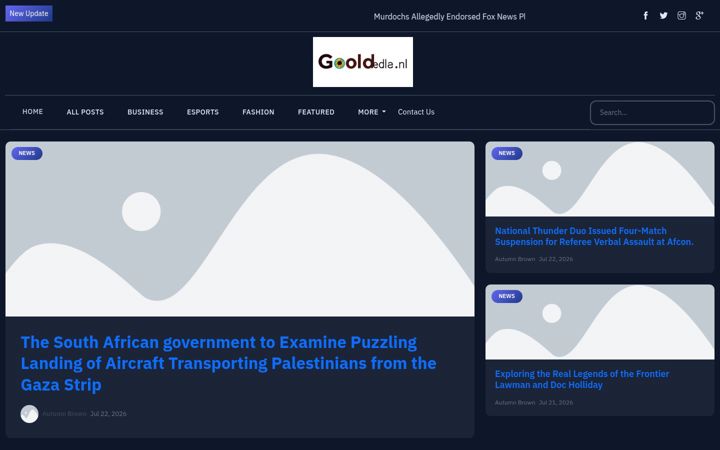 Screenshot of goldnlmedia.nl