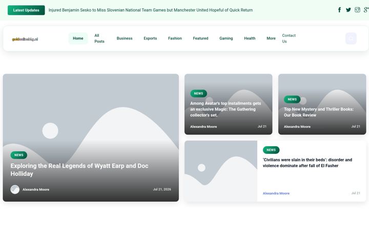 Screenshot of goldonlineblog.nl