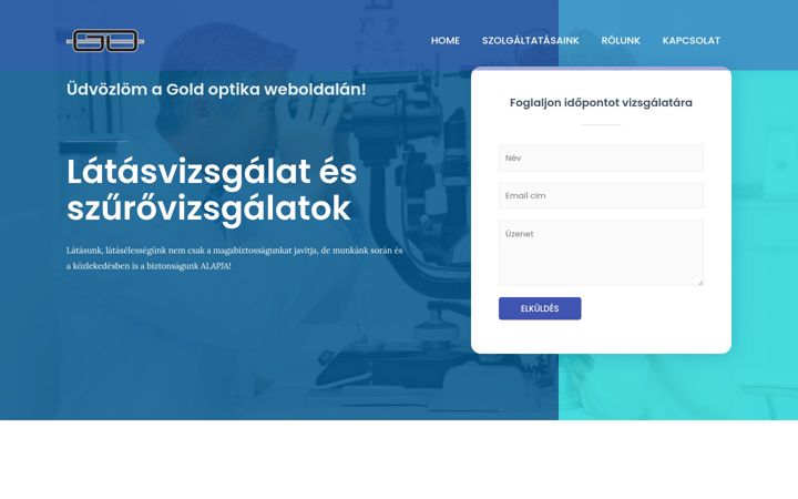 Screenshot of goldoptikagyor.hu