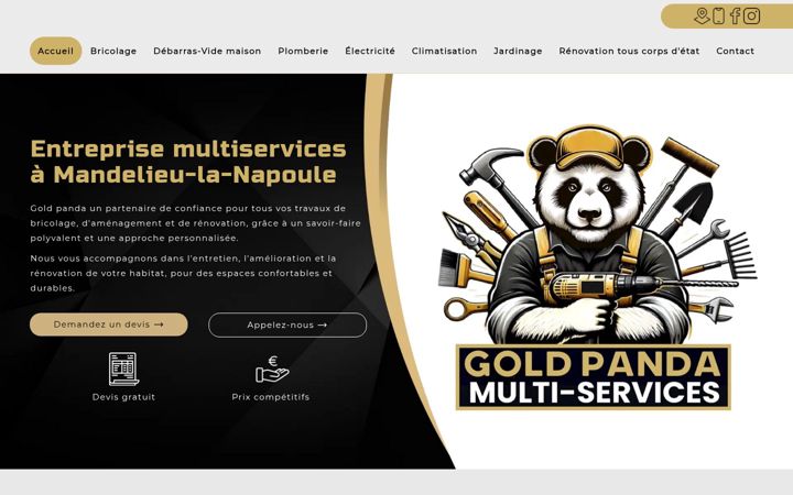 Screenshot of goldpanda.fr