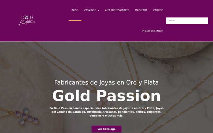 Screenshot of goldpassion.es
