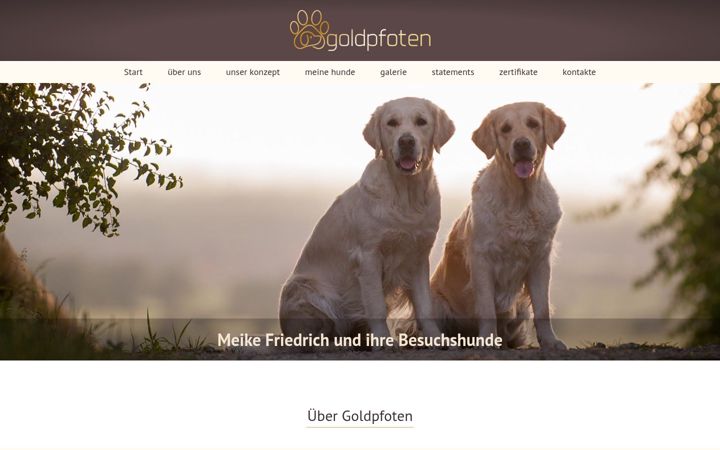 Screenshot of goldpfoten-bensheim.de