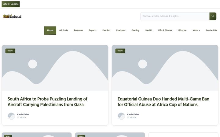 Screenshot of goldplusblog.nl