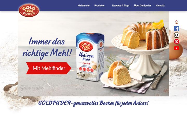 Screenshot of goldpuder.de