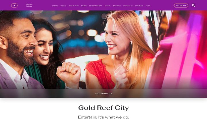 Screenshot of goldreefcity.co.za