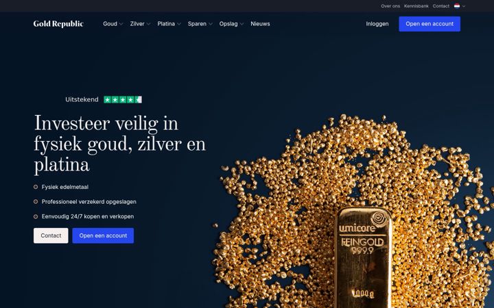 Screenshot of goldrepublic.com