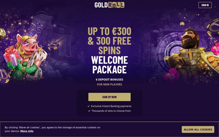 Screenshot of goldroll1.com