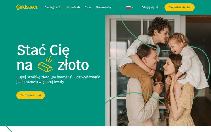 Screenshot stránky goldsaver.pl