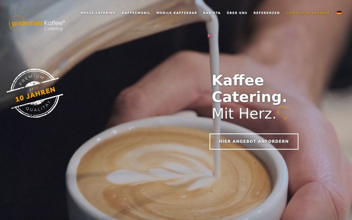 Screenshot of goldschatz-kaffee.de