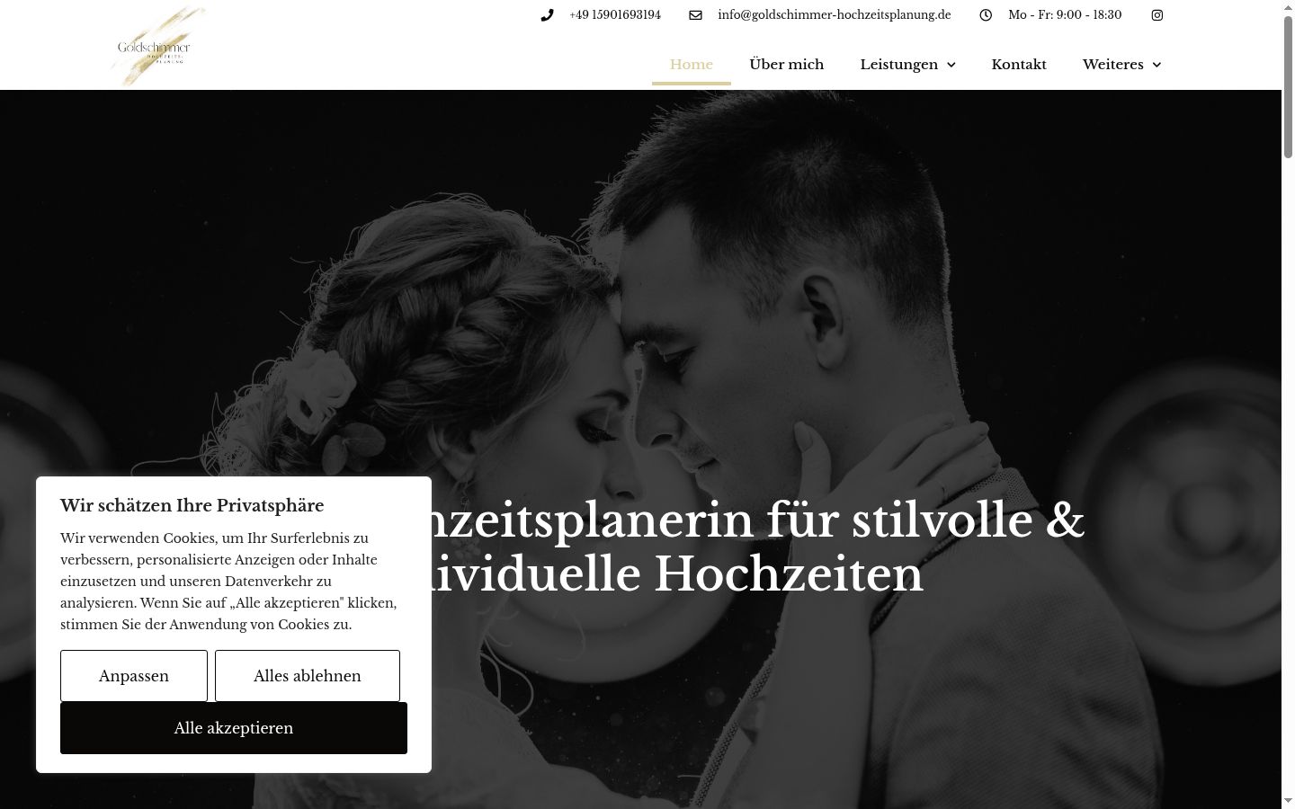 Ekrānuzņēmums ar piekrišanas baneri, kas tika rādīts pirms jebkādas mijiedarbības