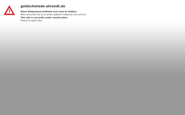Screenshot of goldschmiede-ahrendt.de