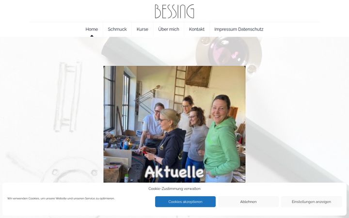 Screenshot of goldschmiede-bessing.de