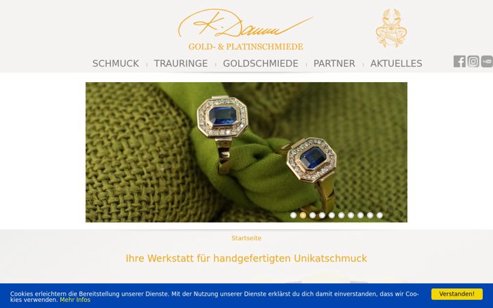 Screenshot of goldschmiede-damm.de
