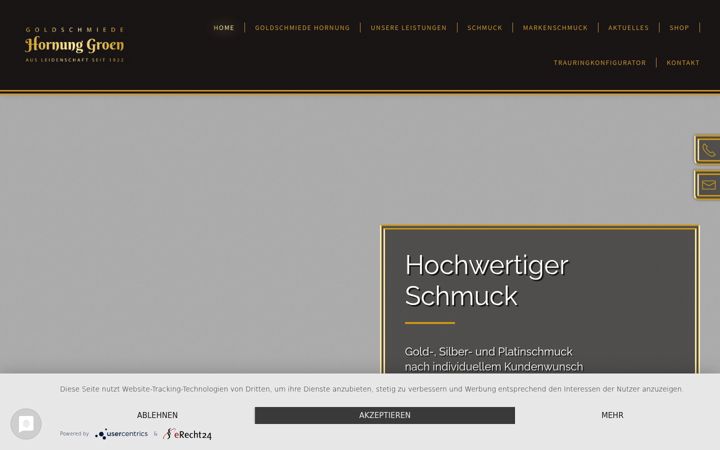 Snímek obrazovky goldschmiede-hornung-groen.de