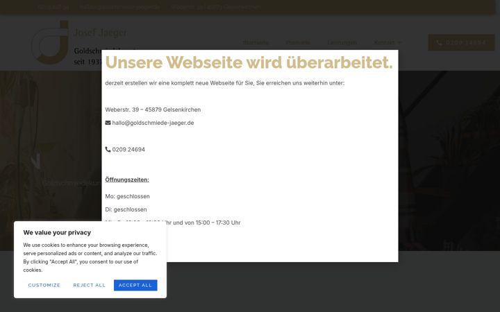 Snímek obrazovky goldschmiede-jaeger.de