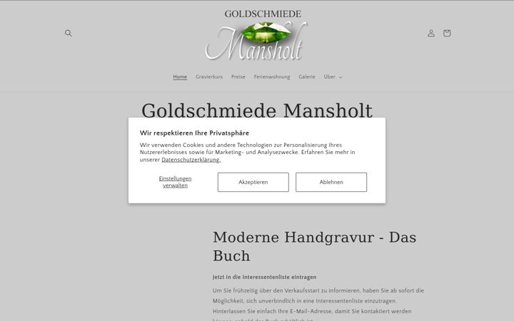 Snímek obrazovky goldschmiede-mansholt.de
