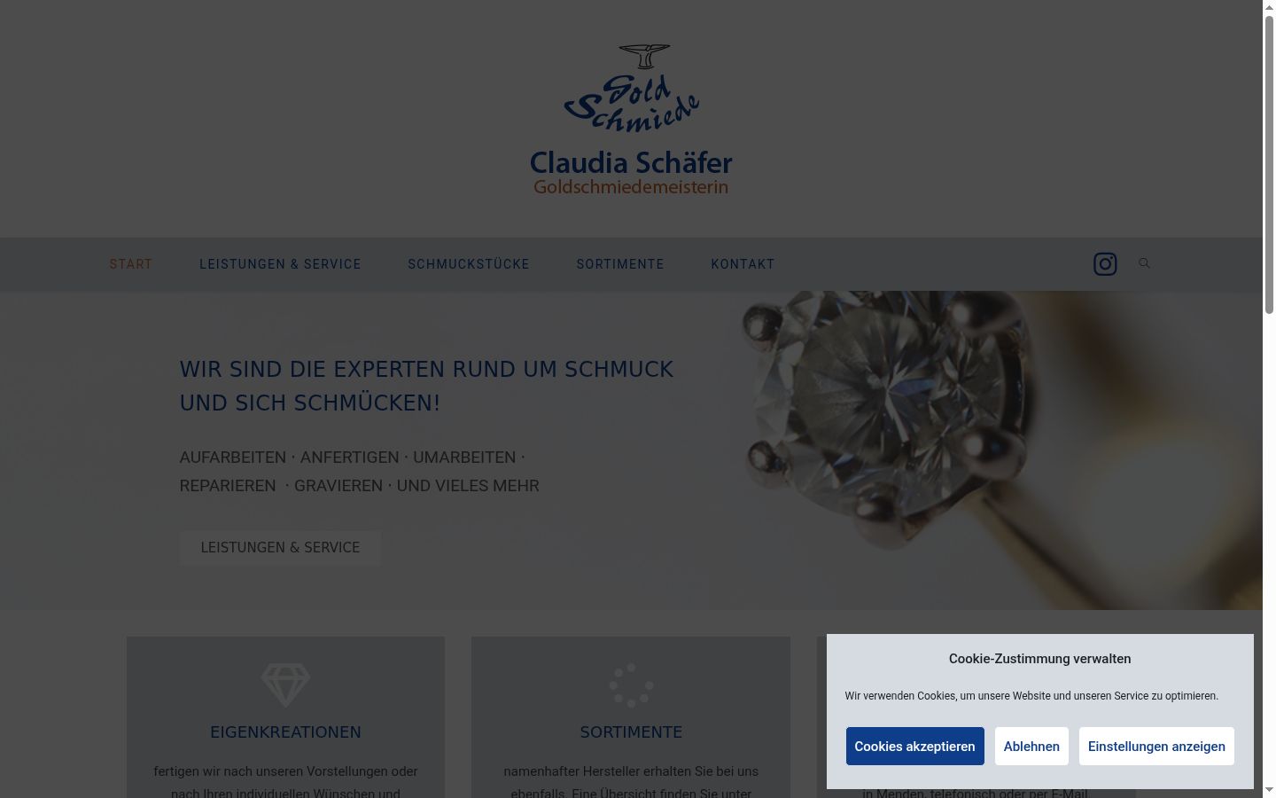 Screenshot tal-banner tal-kunsens muri qabel kwalunkwe interazzjoni