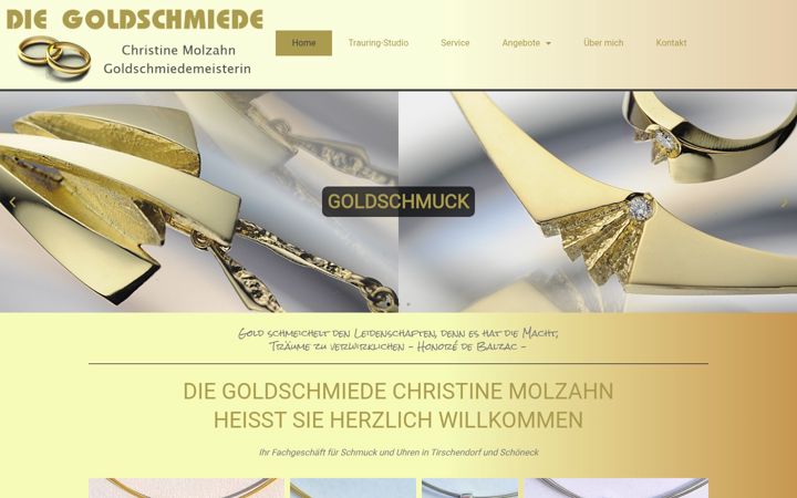 Skærmbillede af goldschmiede-molzahn.de