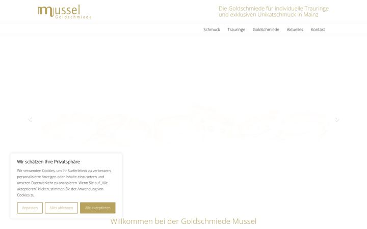 Screenshot of goldschmiede-mussel.de