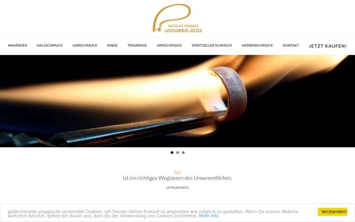 Screenshot of goldschmiede-piaggio.de