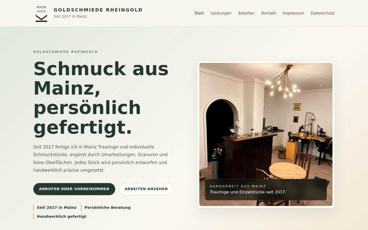 Screenshot of goldschmiede-rheingold.de