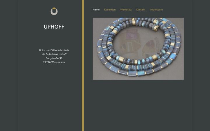 Screenshot of goldschmiede-uphoff.de