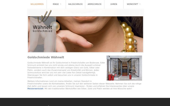Screenshot of goldschmiede-waehnelt.de