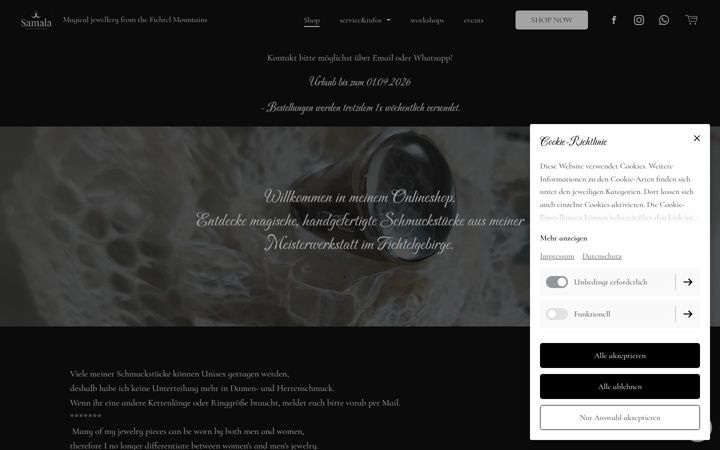 Screenshot of goldschmiedelannig.de