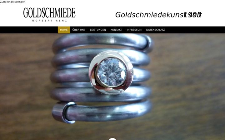 Screenshot of goldschmiederenz.de