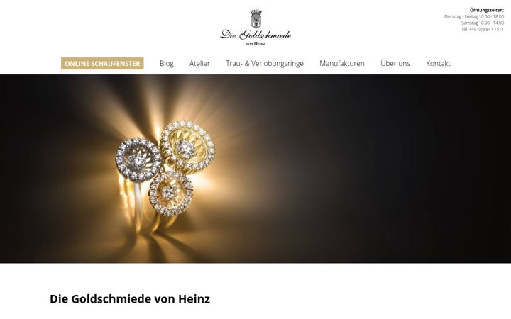 Screenshot of goldschmiedevonheinz.de