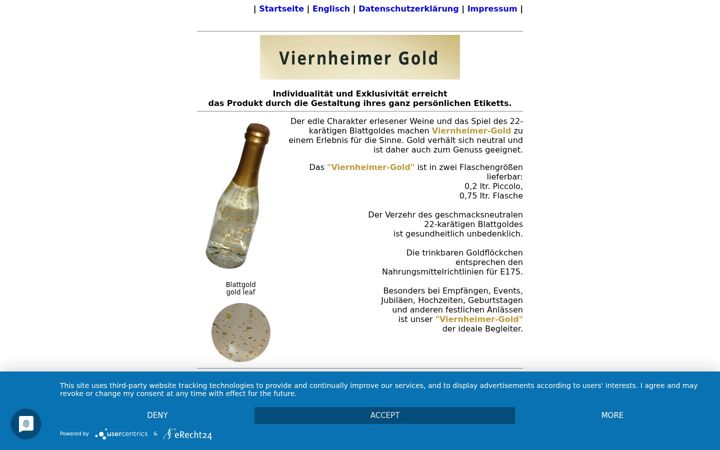 Screenshot of goldsecco.de