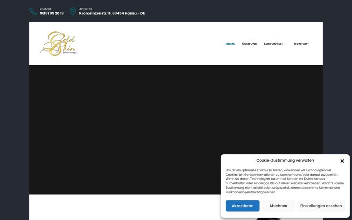 Screenshot of goldskin-beautylounge.de