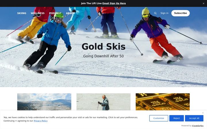 Screenshot of goldskis.com
