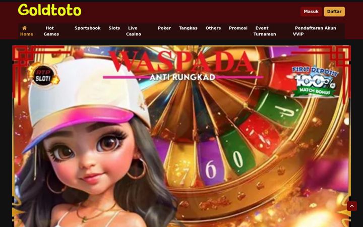 Screenshot of goldsloto.com